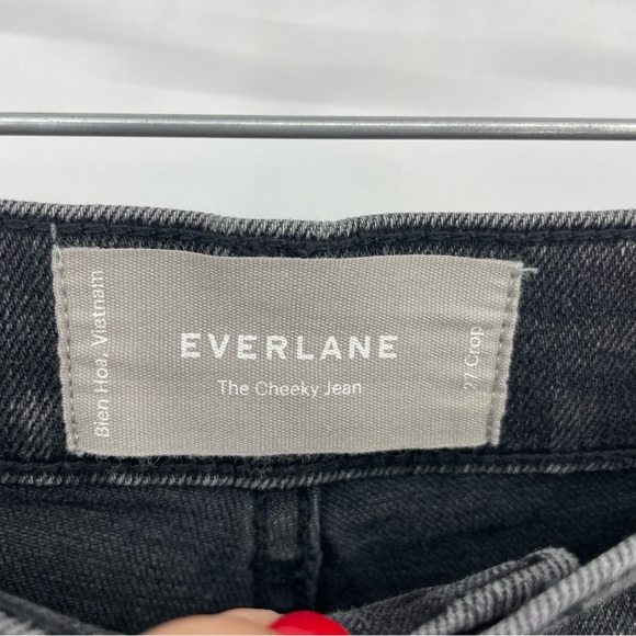 Everlane the cheeky jeans washed black denim 27 crop - Picture 3 of 10